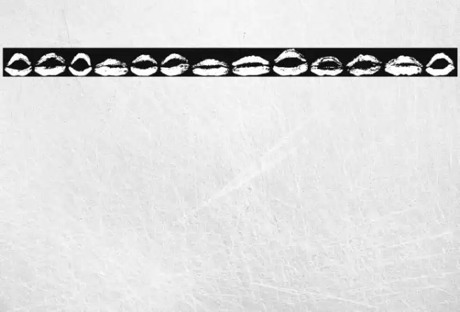 26 More Kisses Regular Caratteri examples