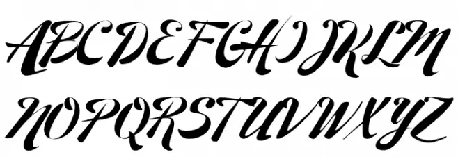 27th RPS Regular Schriftart Groß