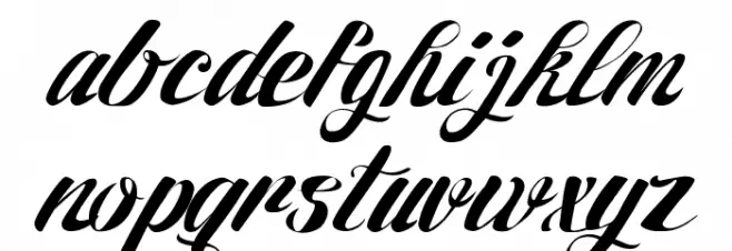 27th RPS Regular Schriftart Kleinbuchstaben