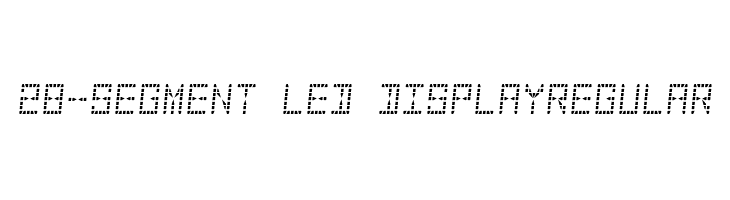 led segment font