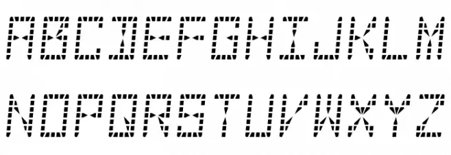 28-Segment LED DisplayRegular Schriftart Groß