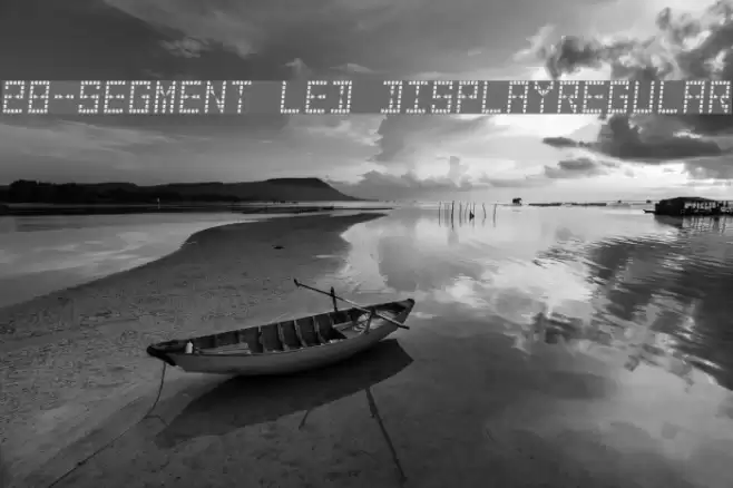 28-Segment LED DisplayRegular Font examples