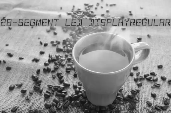 28-Segment LED DisplayRegular Font examples