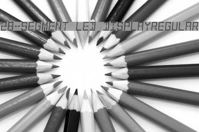 28-Segment LED DisplayRegular Font examples