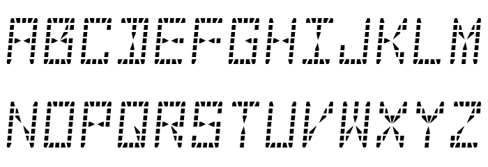 28-Segment LED DisplayRegular Font LOWERCASE