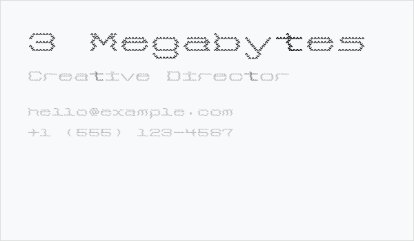 3 Megabytes Business Card
