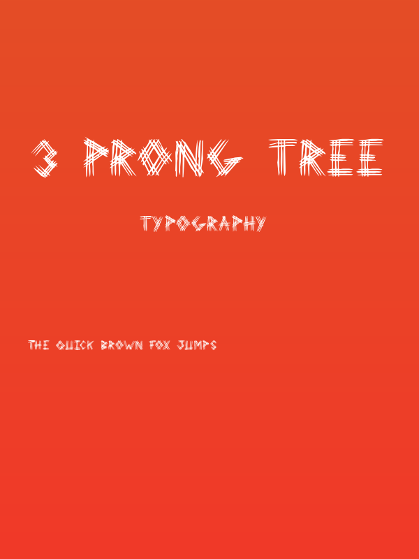 3 Prong Tree Poster