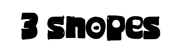 3 Snopes Шрифта