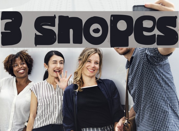 3 Snopes Шрифта examples