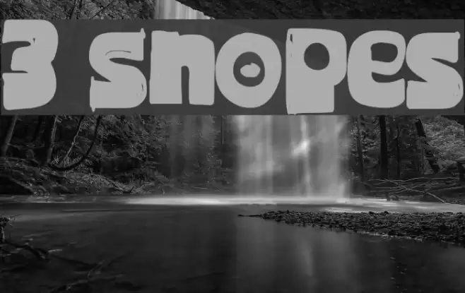 3 Snopes Font examples