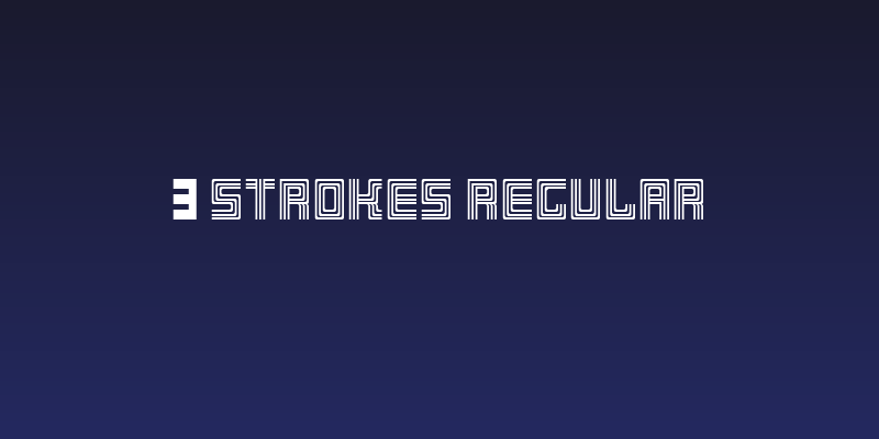 3 Strokes Regular Social Header