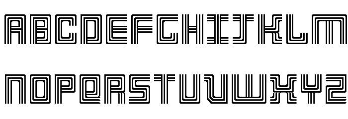3 Strokes Regular Font LOWERCASE
