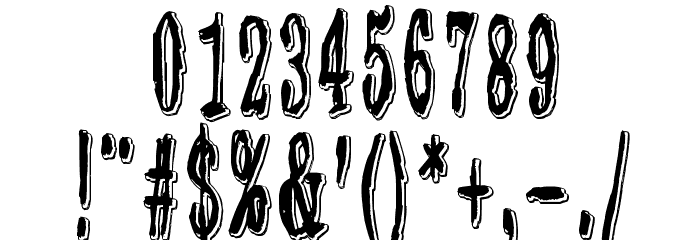 3 Times Recycled Old Newspaper Font OTHER CHARS