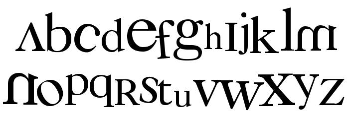 3 grammes 5 Font LOWERCASE