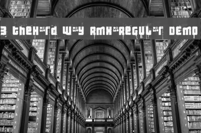 3 theHard way RMX-Regular DEMO Font examples