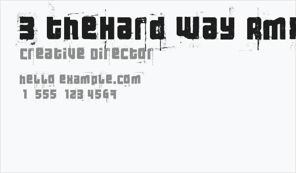 3 theHard way RMXfenotype Business Card