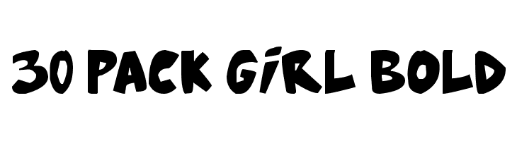 30 Pack Girl Bold Fonte