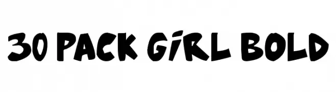 30 Pack Girl Bold  Descarca Fonturi Gratis
