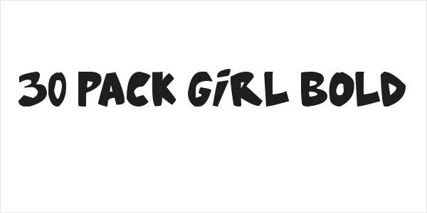 30 Pack Girl Bold Logo