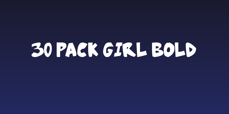 30 Pack Girl Bold Social Header