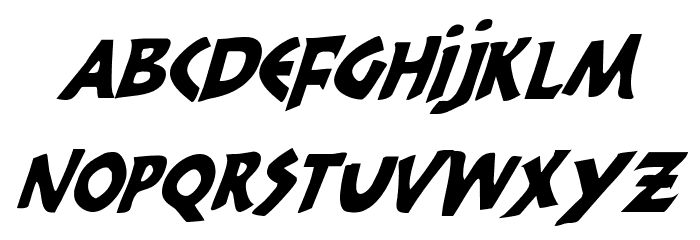 300 Trojans Condensed Italic Caratteri MINUSCOLO