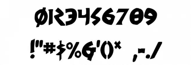 300 Trojans Condensed Font OTHER CHARS