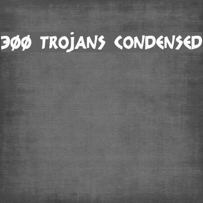 300 Trojans Condensed Font examples