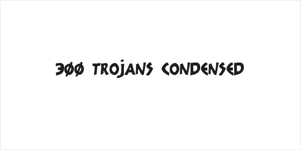 300 Trojans Condensed Logo