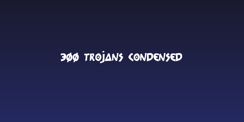 300 Trojans Condensed Social Header