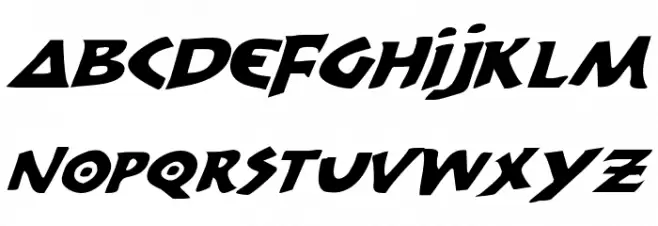 300 Trojans Expanded Italic फ़ॉन्ट अपरकेस