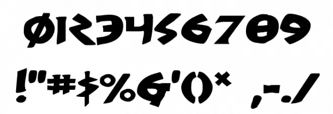 300 Trojans Expanded Font OTHER CHARS