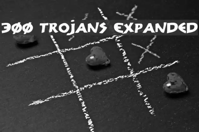 300 Trojans Expanded Font examples
