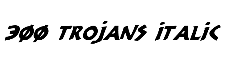 300 Trojans Italic  フリーフォントのダウンロード