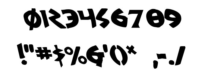 300 Trojans Leftalic Font OTHER CHARS