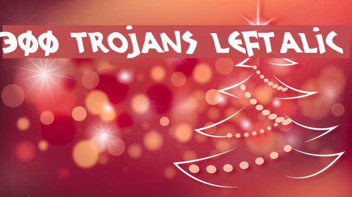 300 Trojans Leftalic Font examples