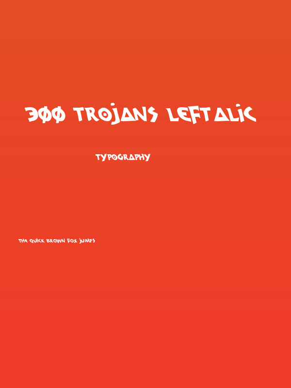 300 Trojans Leftalic Poster