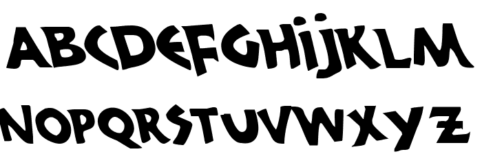 300 Trojans Leftalic Font LOWERCASE