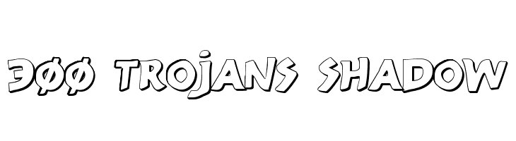 300 Trojans Shadow Font