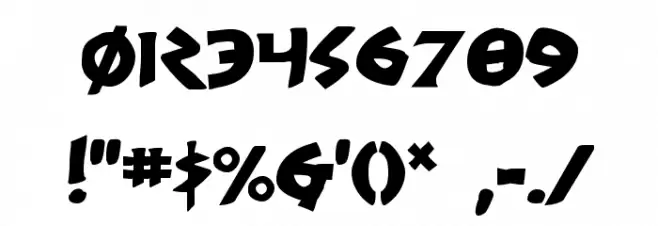 300 Trojans Font OTHER CHARS
