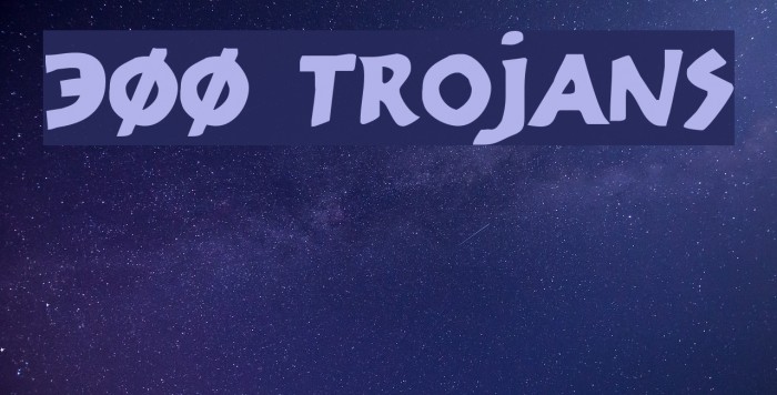 300 Trojans Шрифта examples