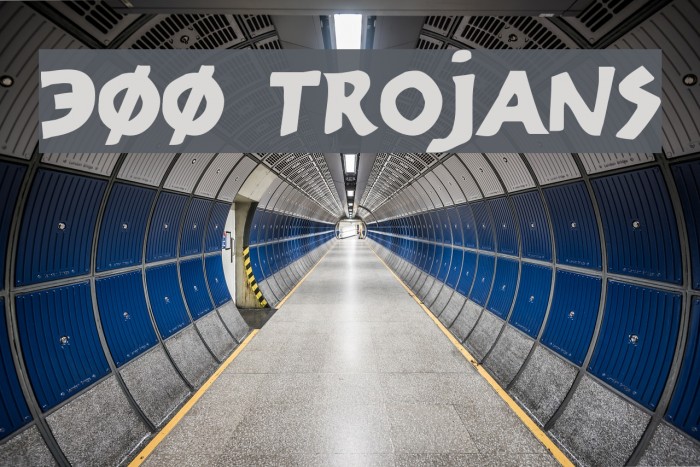 300 Trojans Шрифта examples