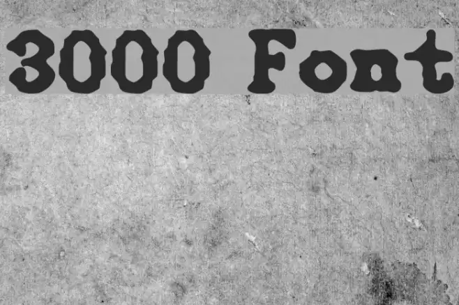 3000 Font examples