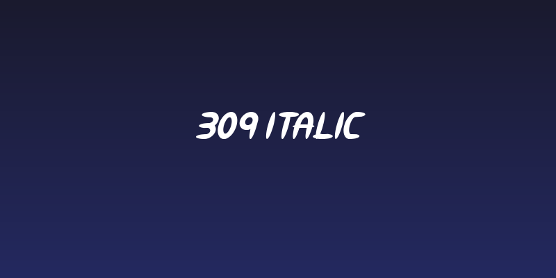 309 Italic Social Header
