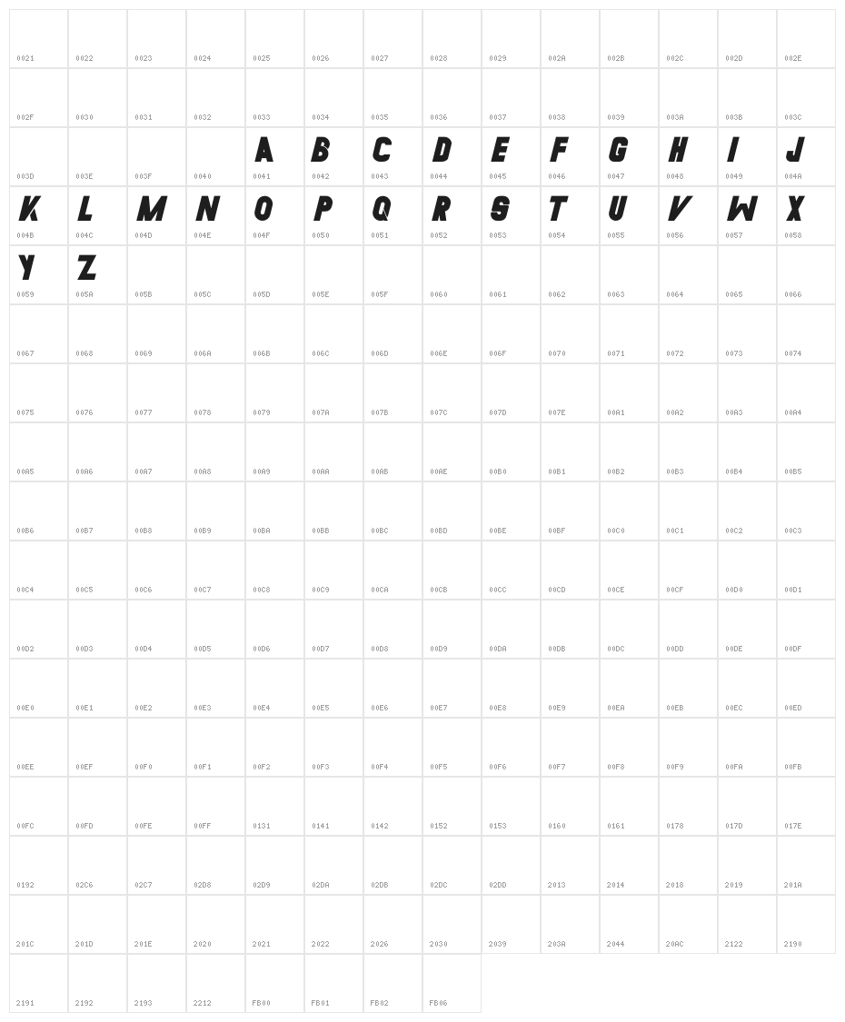 30Sonia _ MaxMido _ Be.net/maxmido 30Sonia _ MaxMido _ Be.net/maxmido Character Map