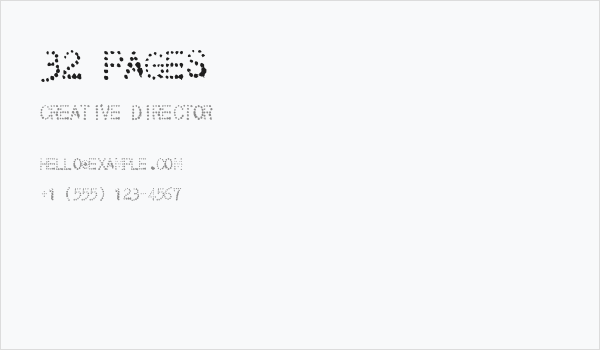 32 pages Business Card