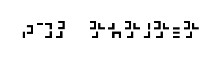 321 Katakana फ़ॉन्ट