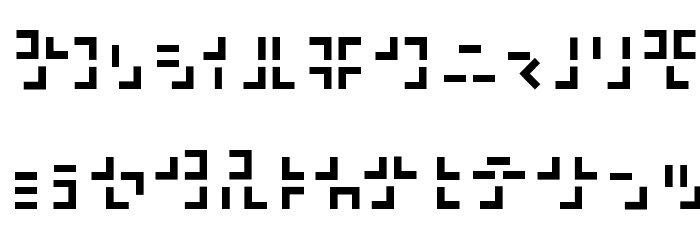 321 kana Font LOWERCASE