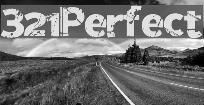 321Perfect Font examples