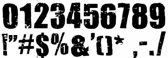 321impact Font OTHER CHARS