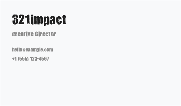 321impact Business Card